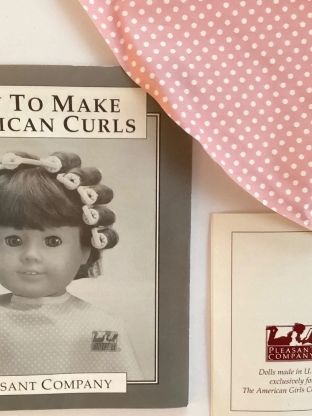 Pleasant Company American Girl Doll Care Kit-Brush Instructions & Cape